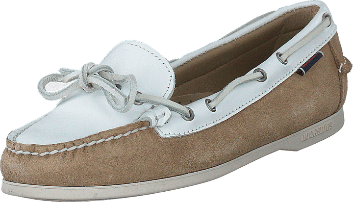 Nina Suede Lea W Ltbeige-white