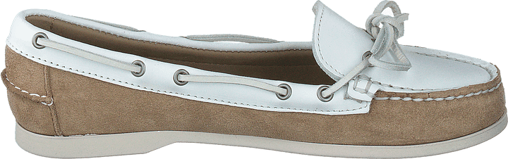 Nina Suede Lea W Ltbeige-white