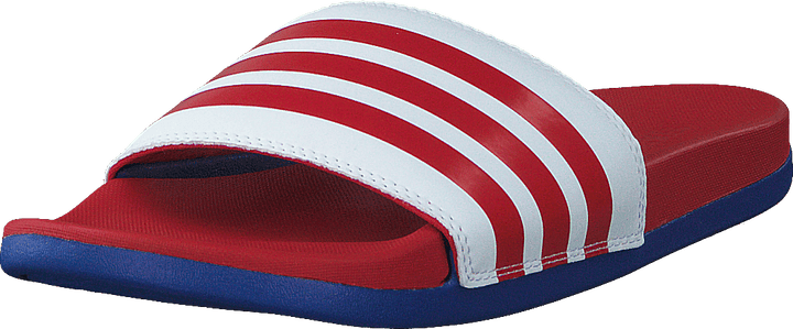 Adilette Comfort Ftwr Blanc/écarlate/équipe Royal