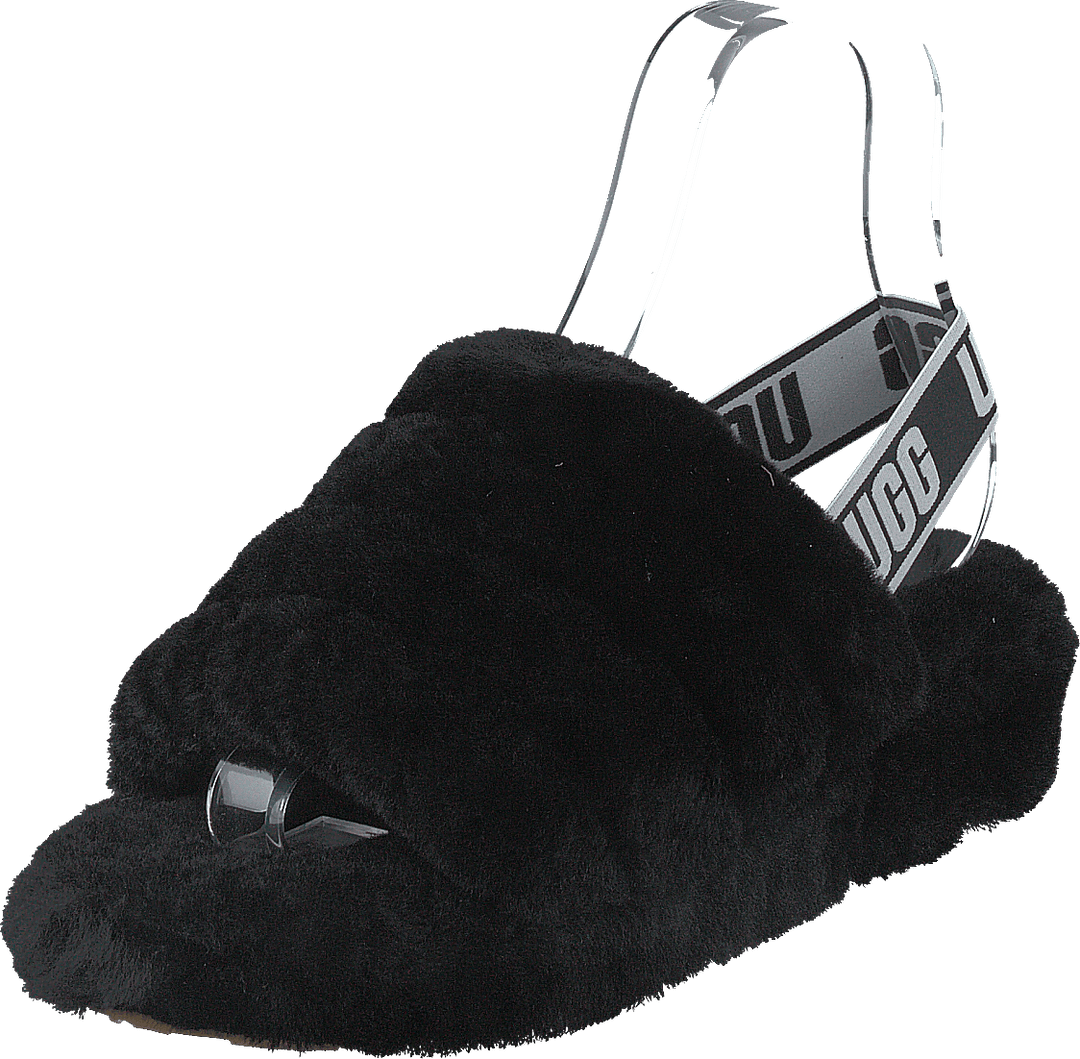 Claquettes Fluff Yeah noires