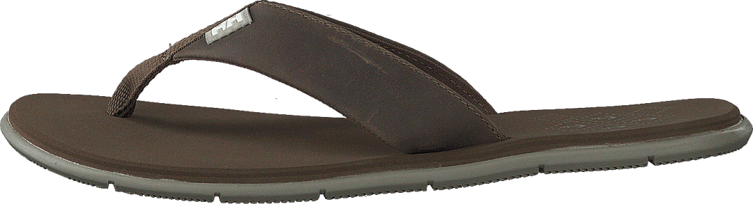 W Seasand Leather Sandal Fossil / Aluminium
