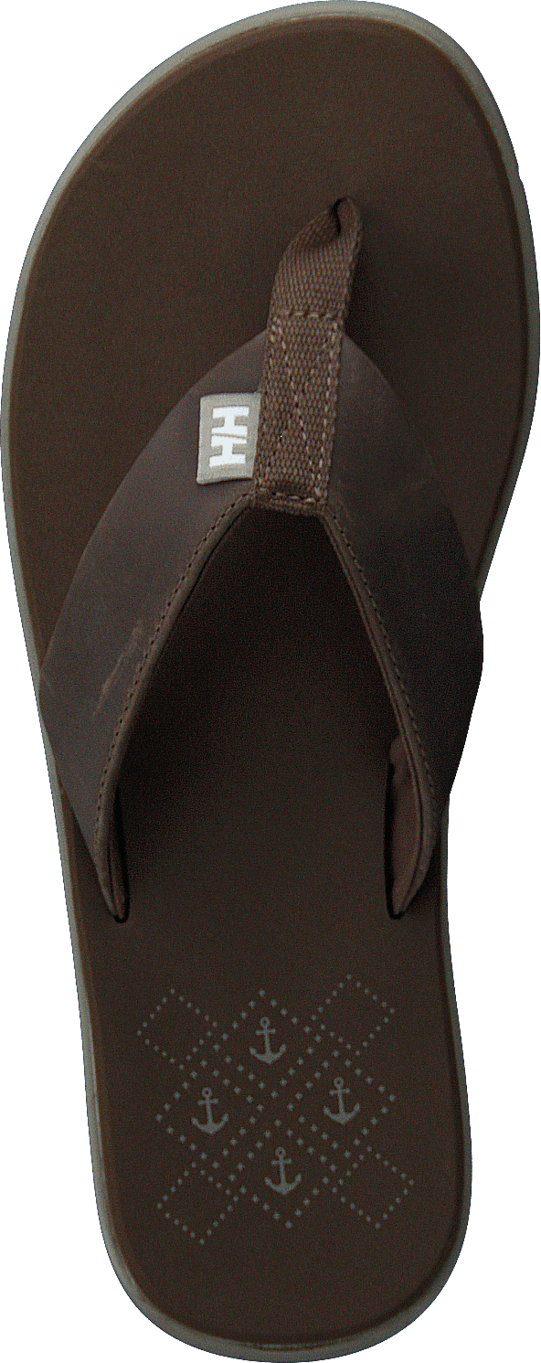 W Seasand Leather Sandal Fossil / Aluminium
