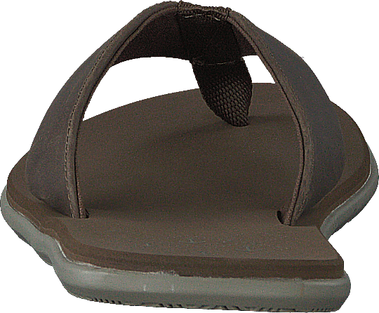 W Seasand Leather Sandal Fossil / Aluminium