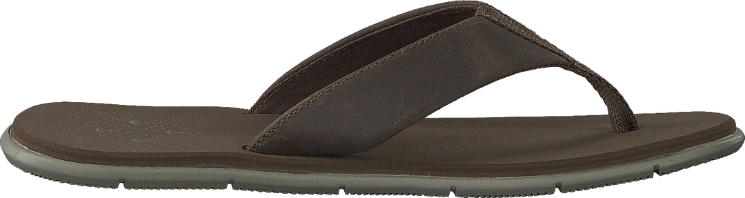 W Seasand Leather Sandal Fossil / Aluminium