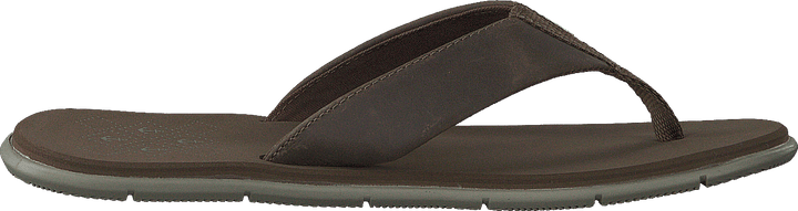 W Seasand Leather Sandal Fossil / Aluminium