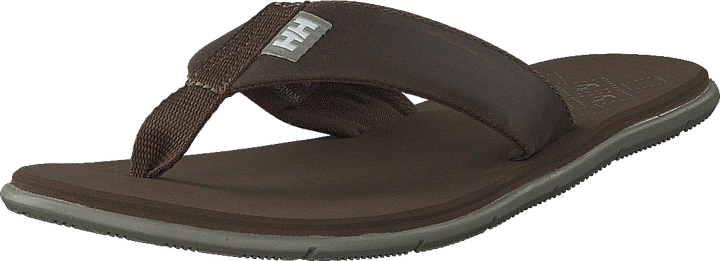W Seasand Leather Sandal Fossil / Aluminium