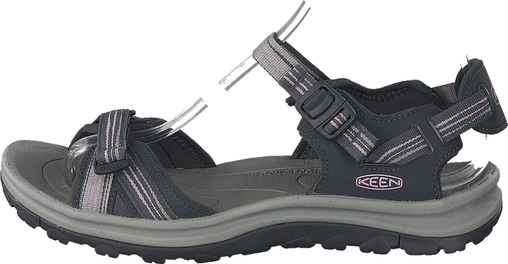Terradora Ii Open Toe Sandal Dark Grey/dawn Pink
