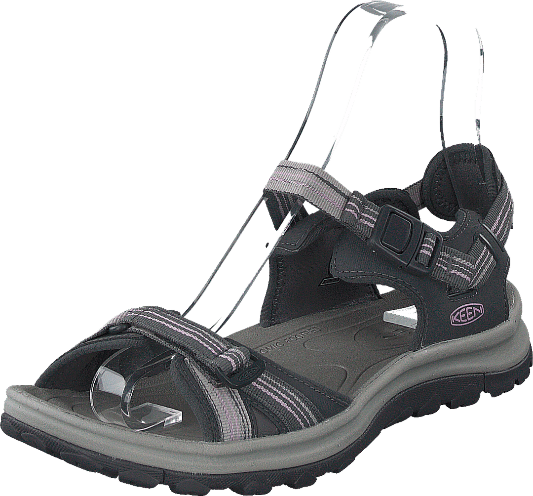 Terradora Ii Open Toe Sandal Dark Grey/dawn Pink