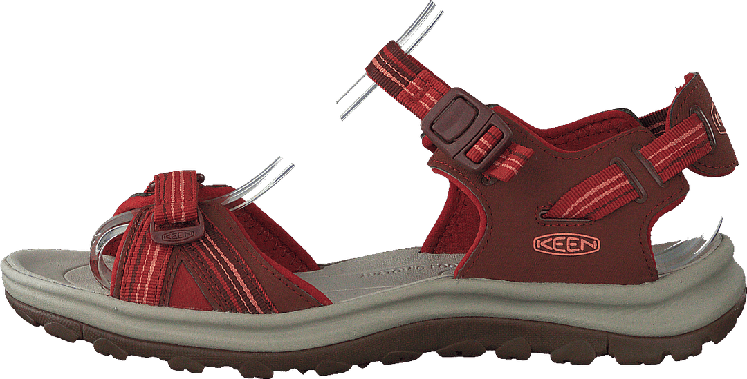 Terradora Ii Open Toe Sandal Dark Red/coral
