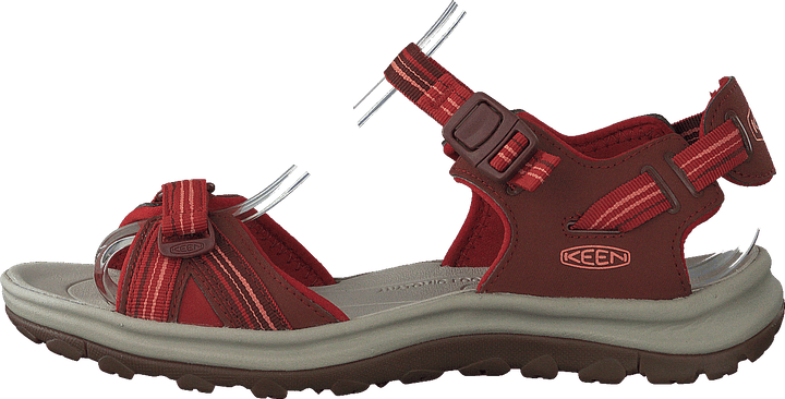 Terradora Ii Open Toe Sandal Dark Red/coral