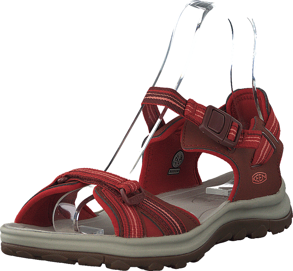 Terradora Ii Open Toe Sandal Dark Red/coral