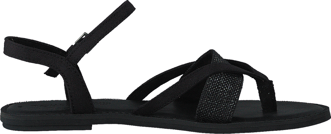 Blk Cvs/foil Woven Wm Lexie Sa Black