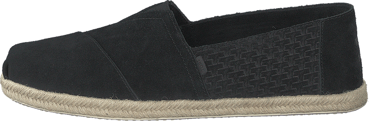Black Suede Emb/rope Mn Alpr E Black