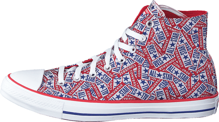 Cuck Taylor All Star Logo Play Rosso/Bianco