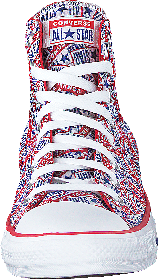 Cuck Taylor All Star Logo Play Rosso/Bianco
