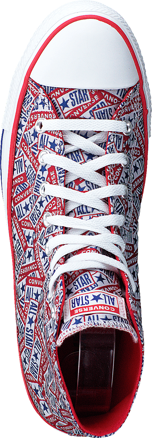 Cuck Taylor All Star Logo Play Rosso/Bianco