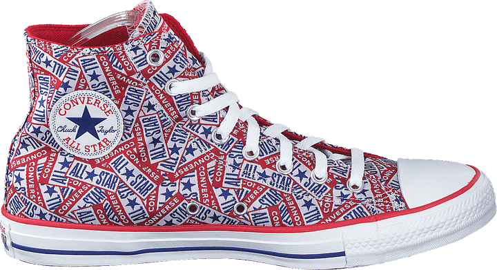Cuck Taylor All Star Logo Play Rosso/Bianco