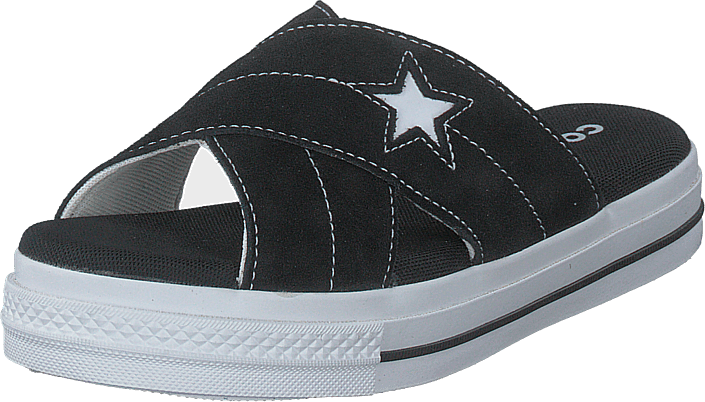 One Star Sandal Black/black/white