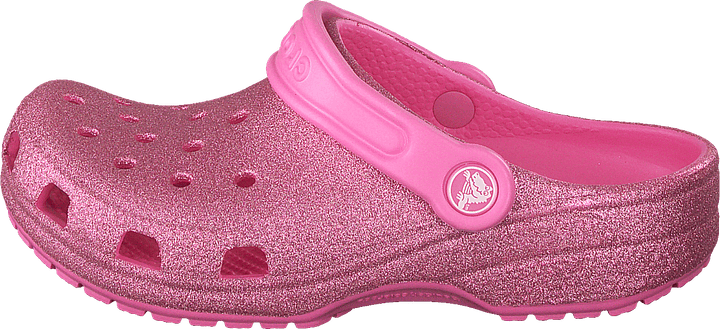 Classic Glitter Clog Kids Pink Lemonade