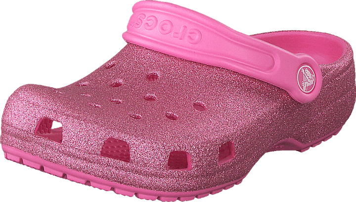 Classic Glitter Clog Kids Pink Lemonade