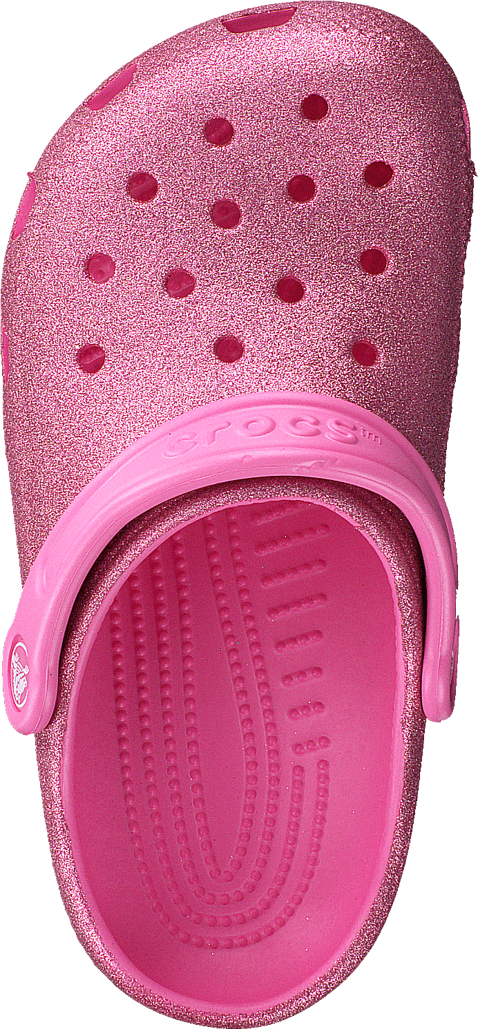 Classic Glitter Clog Kids Pink Lemonade