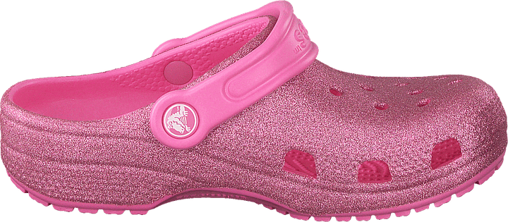 Classic Glitter Clog Kids Pink Lemonade