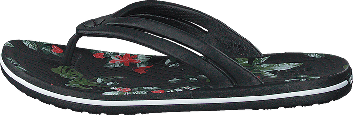 Crocband Botanical Print Flp W Schwarz/tropisch