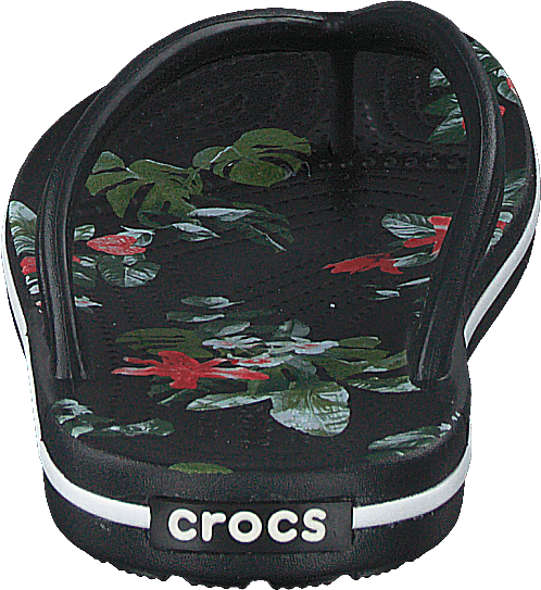 Crocband Botanical Print Flp W Schwarz/tropisch