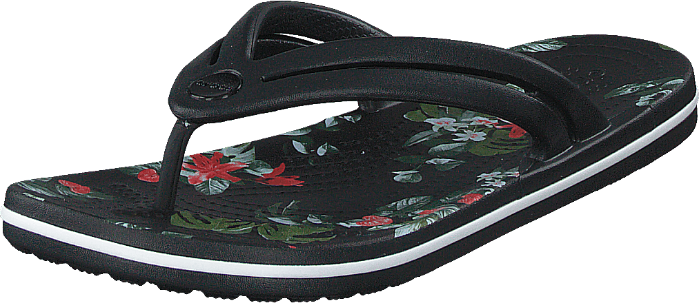 Crocband Botanical Print Flp W Schwarz/tropisch