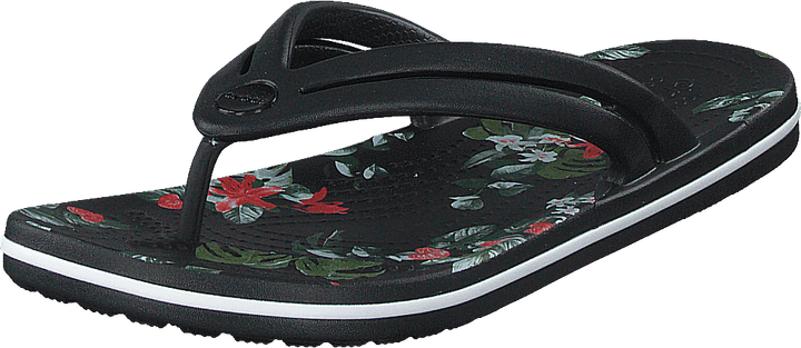Crocband Botanical Print Flp W Schwarz/tropisch