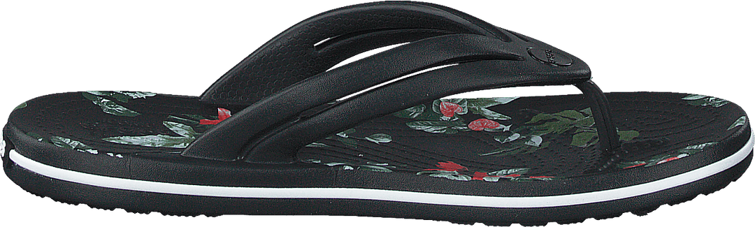 Crocband Botanical Print Flp W Schwarz/tropisch