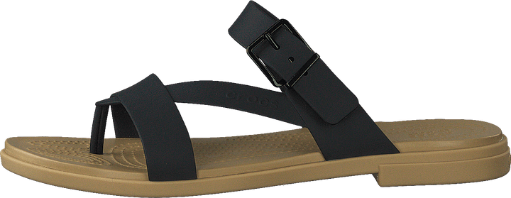 Crocs Tulum Toe Post Sandale W Schwarz/Braun