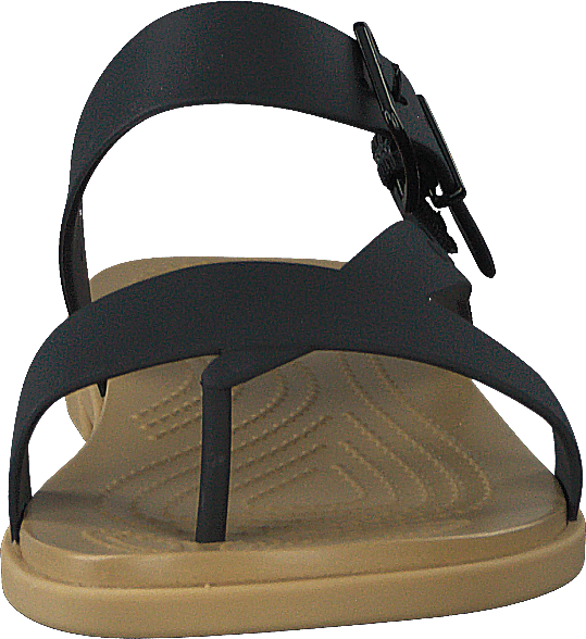 Crocs Tulum Toe Post Sandale W Schwarz/Braun