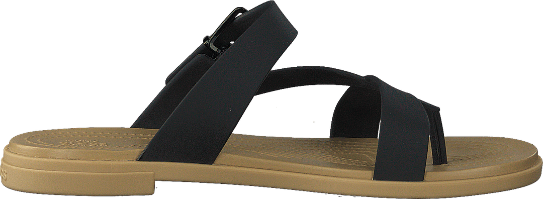 Crocs Tulum Toe Post Sandale W Schwarz/Braun