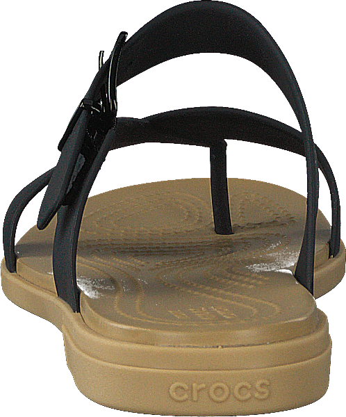 Crocs Tulum Toe Post Sandale W Schwarz/Braun