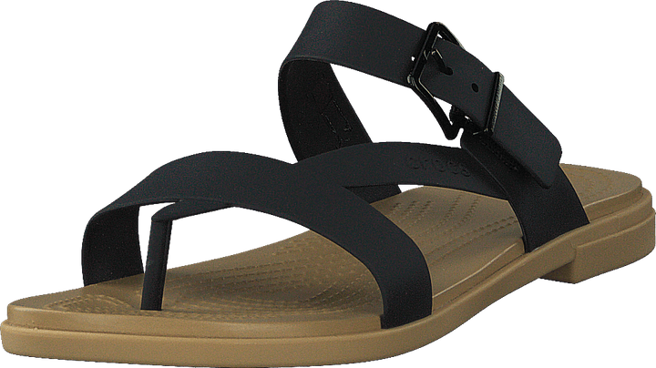 Crocs Tulum Toe Post Sandale W Schwarz/Braun