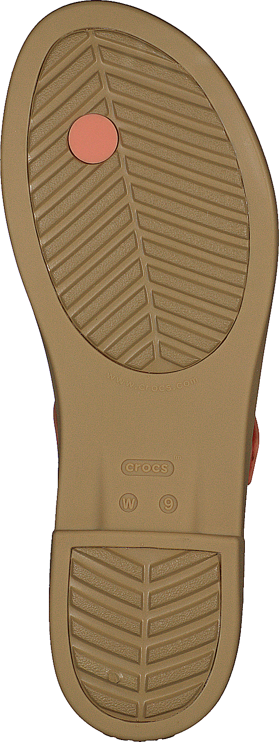 Tulum Toe Post Sandal Women Grapefruit / Tan