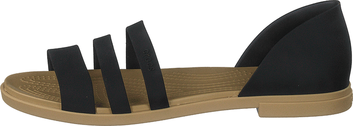 Crocs Tulum Open Flat W Schwarz/Braun