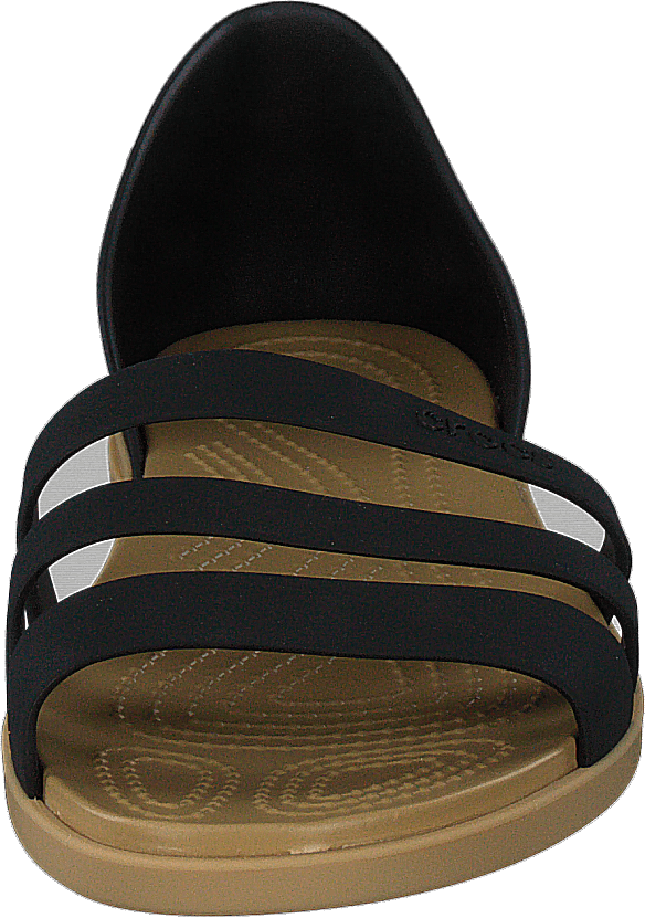 Crocs Tulum Open Flat W Schwarz/Braun