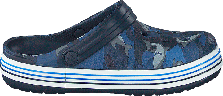 Crocband Shark Clog Kids Navy