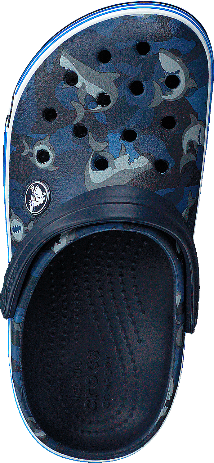 Crocband Shark Clog Kids Navy