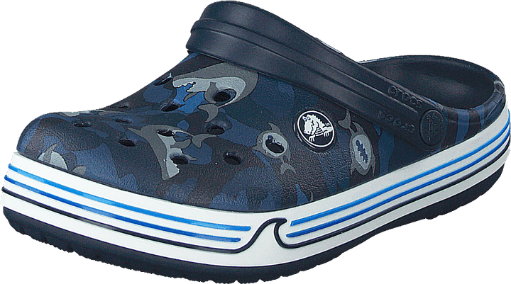 Crocband Shark Clog Kids Navy
