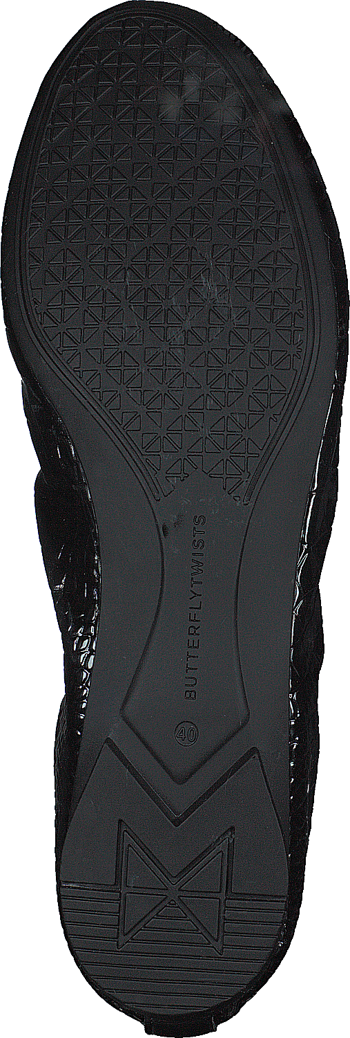 Frankie Black Patent Croc