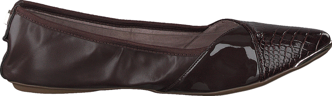 Ivy Brown Patent Croc