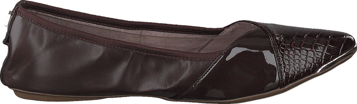 Ivy Brown Patent Croc