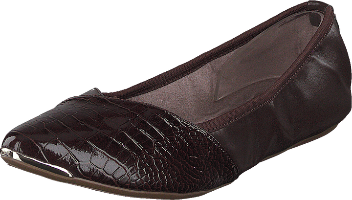 Ivy Brown Patent Croc