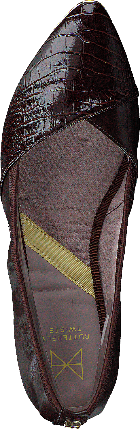 Ivy Brown Patent Croc