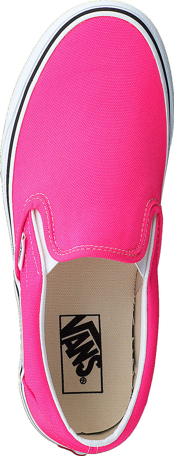 Ua Classic Slip-on (neon) Knockout Pink/true Whit