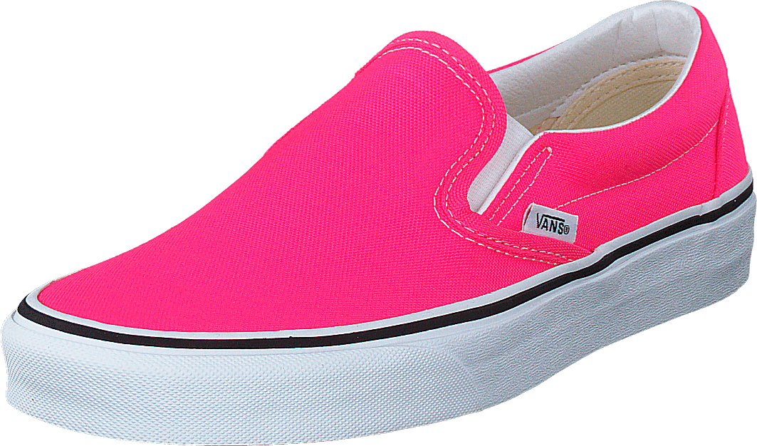 Ua Classic Slip-on (neon) Knockout Pink/true Whit