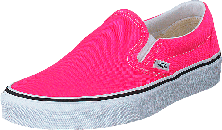 Ua Classic Slip-on (neon) Knockout Pink/true Whit